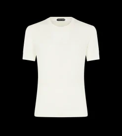 PLACED RIB CREW NECK T-SHIRT