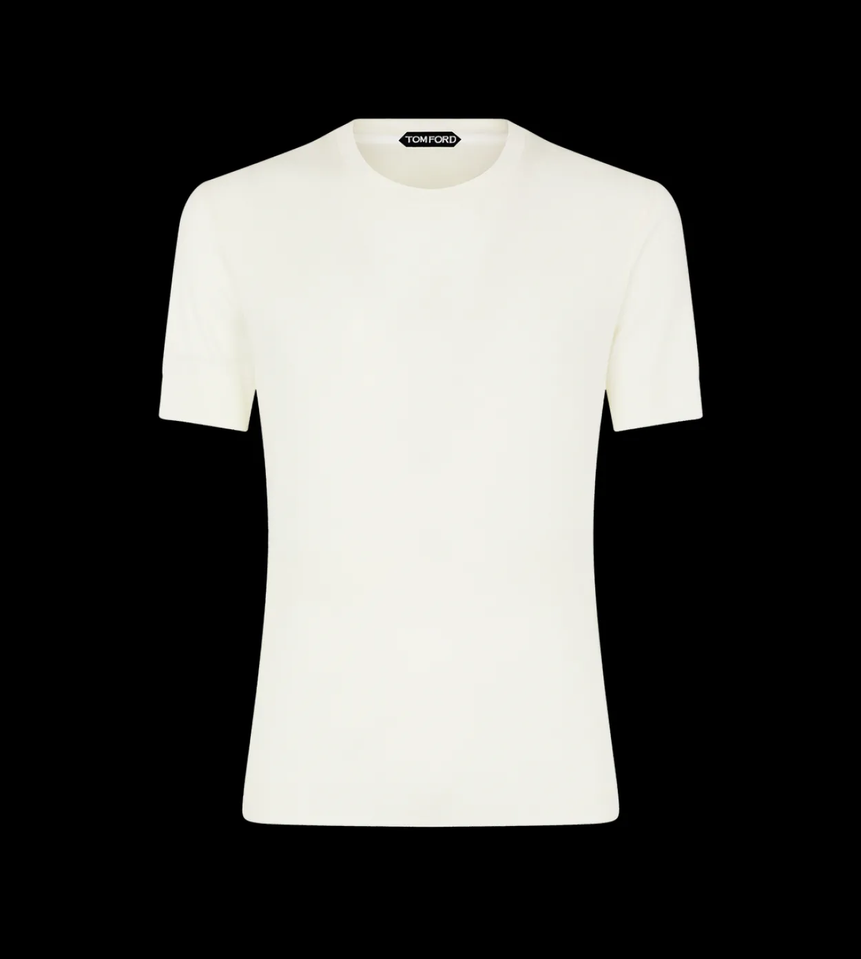 PLACED RIB CREW NECK T-SHIRT