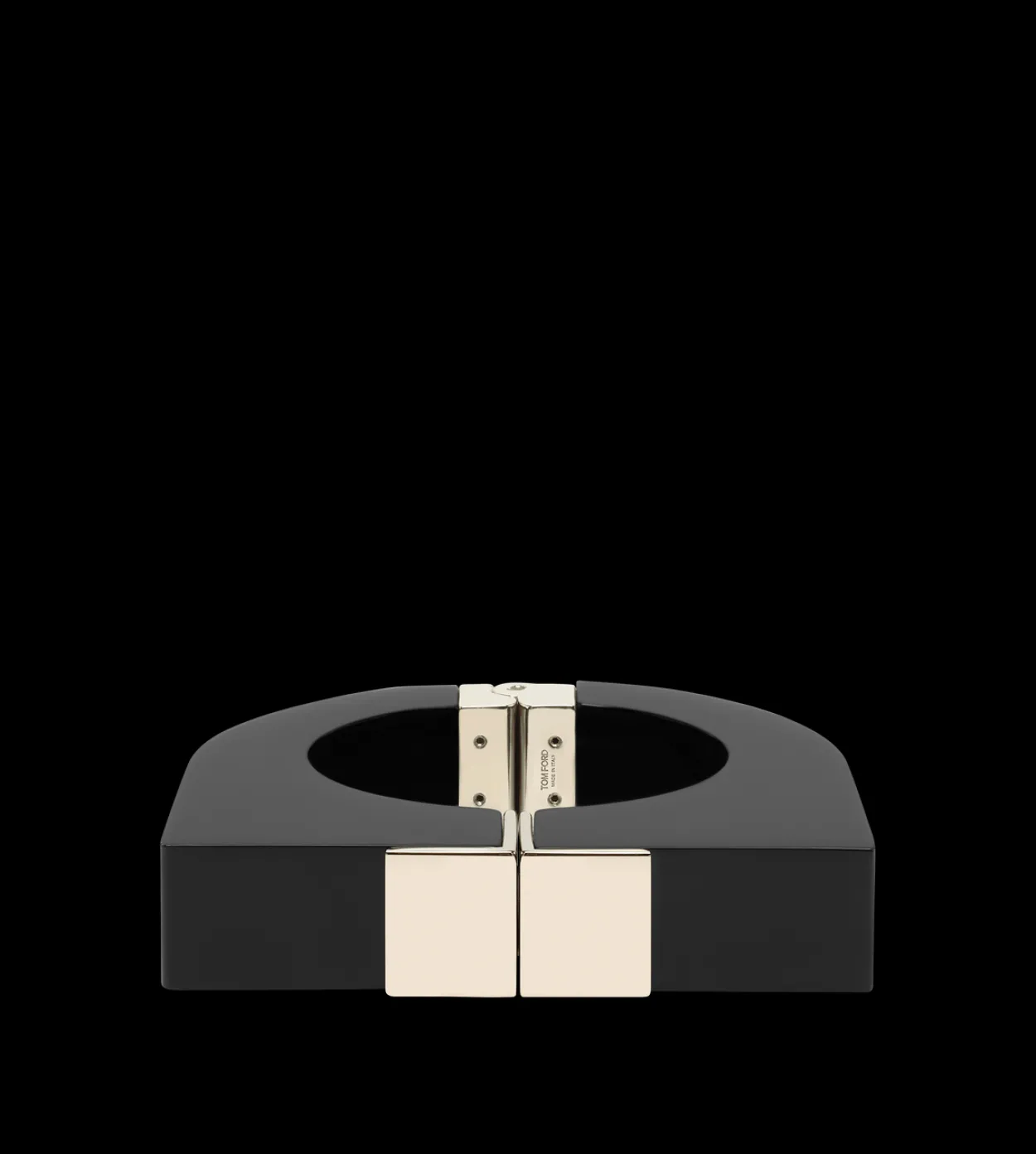 PLEXIGLASS AND BRASS DECO BRACELET