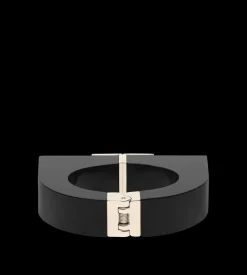 PLEXIGLASS AND BRASS DECO BRACELET