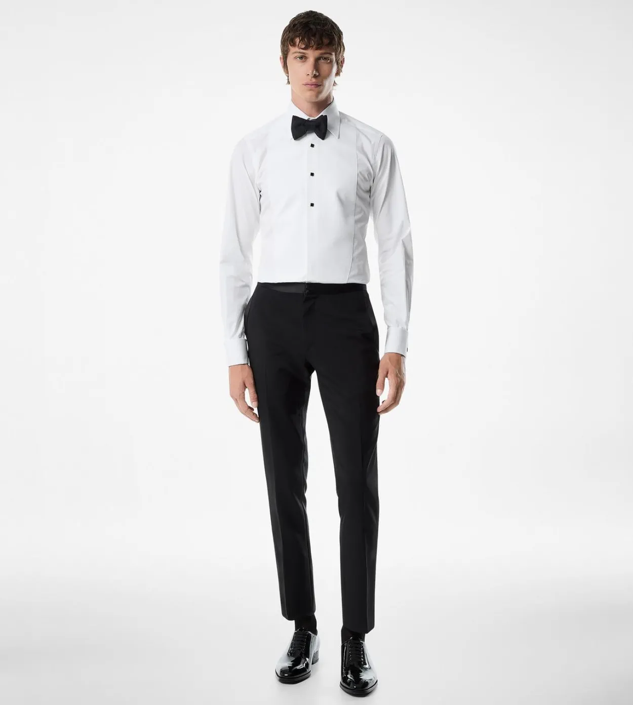 POPLIN SLIM FIT EVENING SHIRT