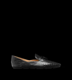 PRINTED ALLIGATOR LUCAS TASSEL SLIPPER