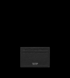 PRINTED DEER LEATHER ELONGATED T LINE CLASSIC CARD HOLDER