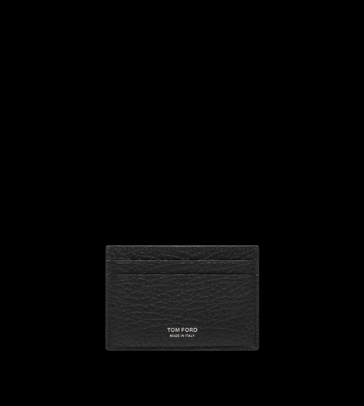PRINTED DEER LEATHER ELONGATED T LINE CLASSIC CARD HOLDER