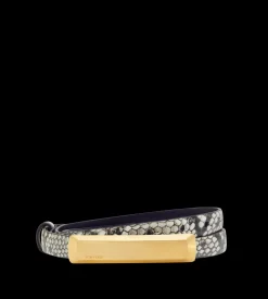 PRINTED PYTHON BAR BELT