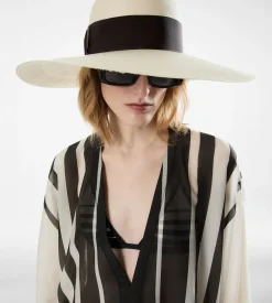 RAFFIA BRIM HAT