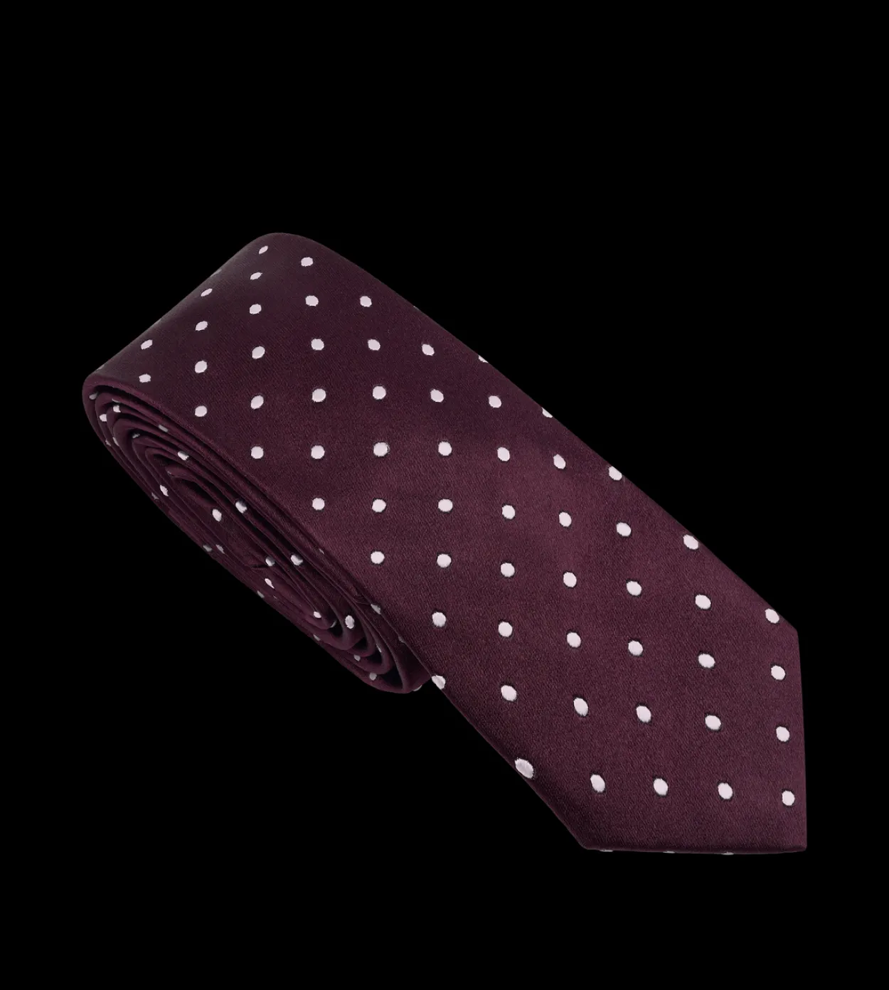 SATIN POLKA DOT TIE