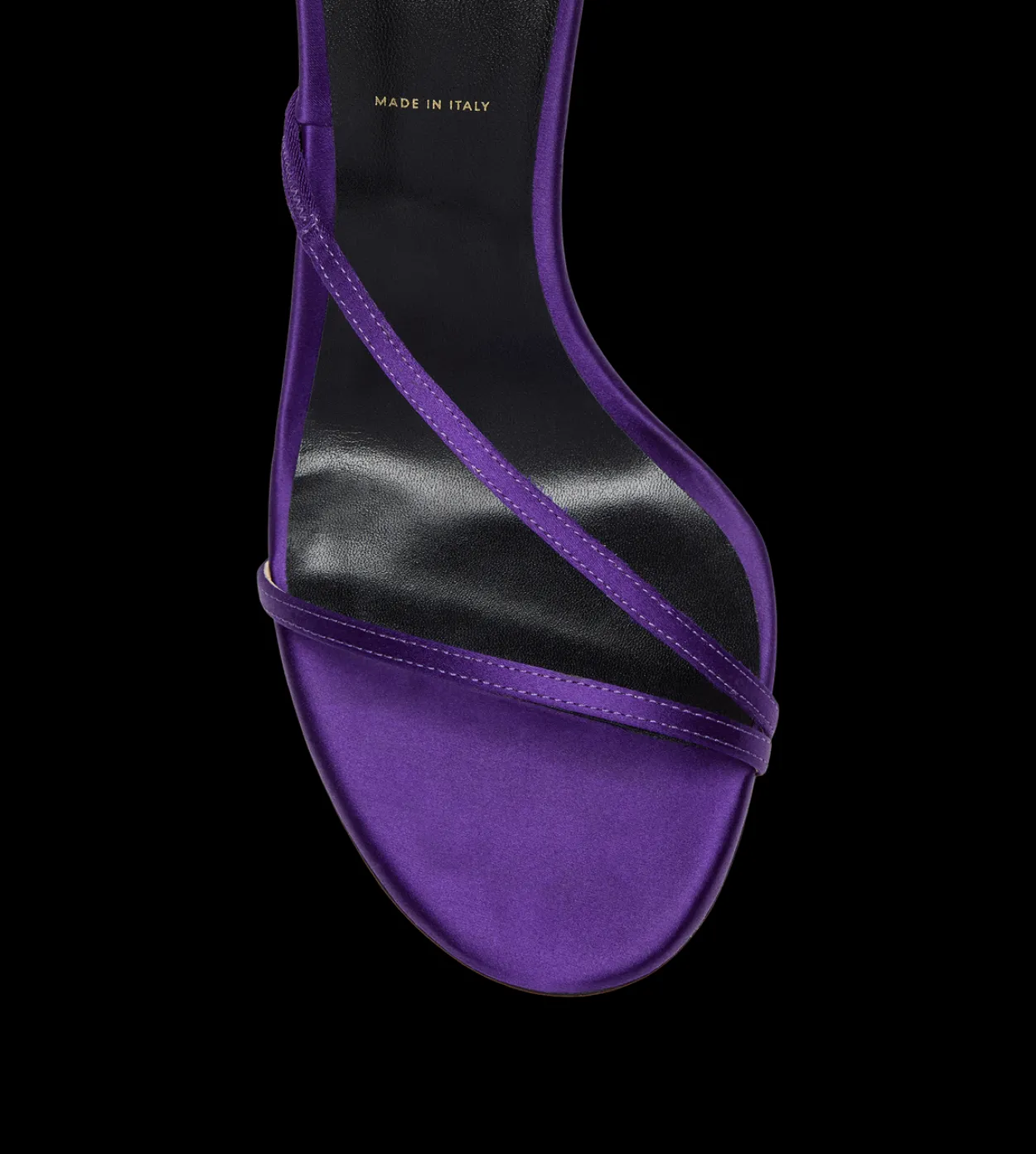 SATIN T ANKLE STRAP SANDAL