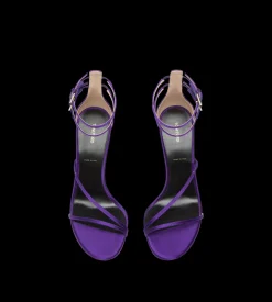 SATIN T ANKLE STRAP SANDAL