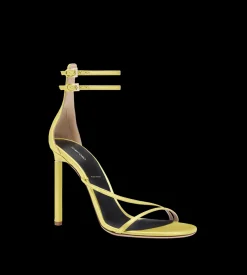 SATIN T ANKLE STRAP SANDAL