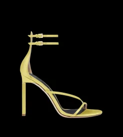 SATIN T ANKLE STRAP SANDAL