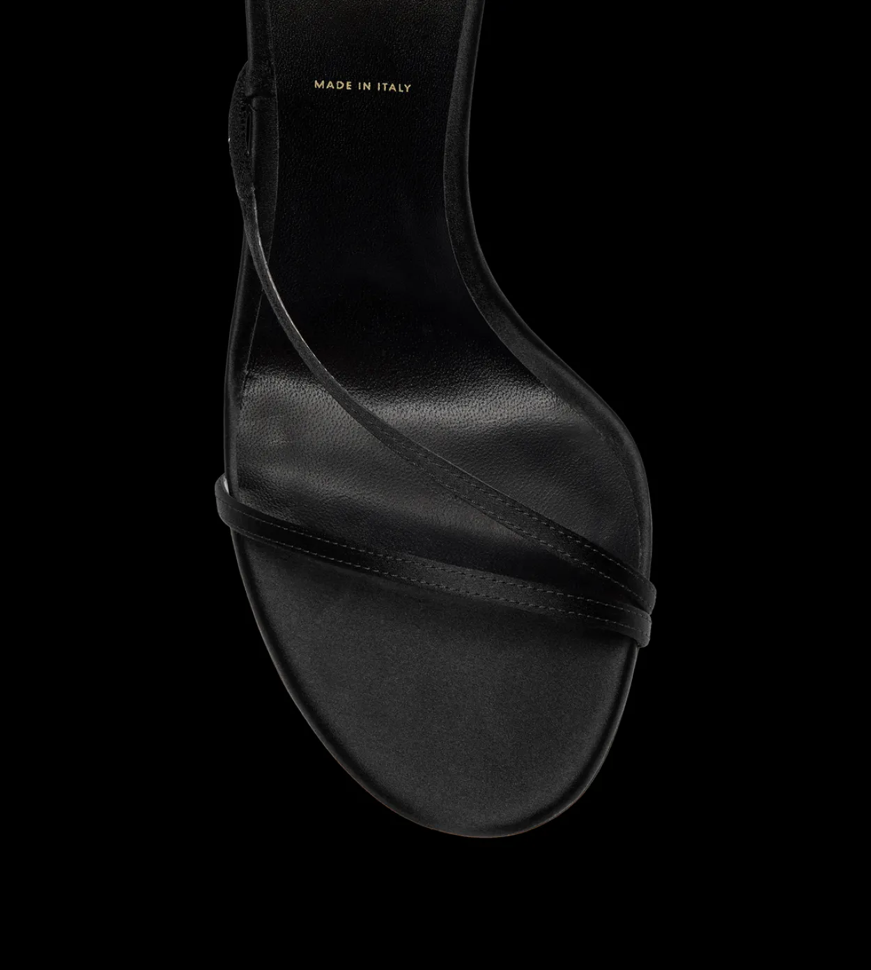SATIN T ANKLE STRAP SANDAL