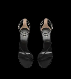 SATIN T ANKLE STRAP SANDAL