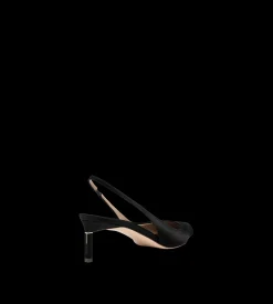 SATIN T SLINGBACK