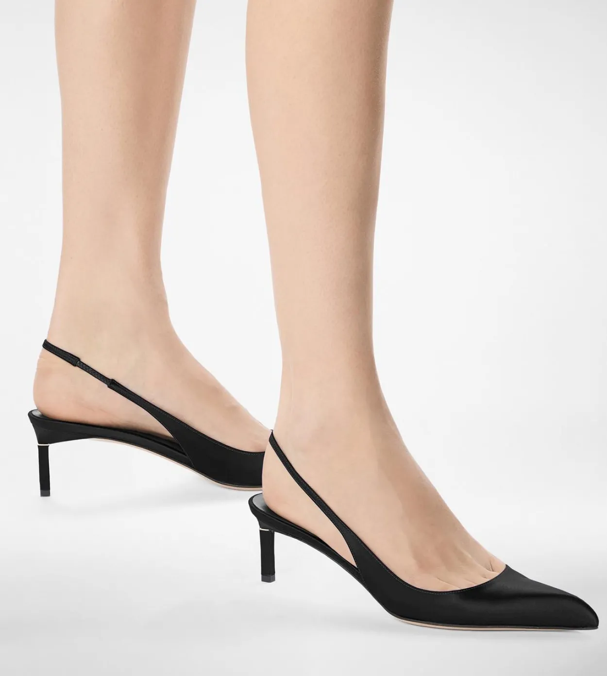 SATIN T SLINGBACK