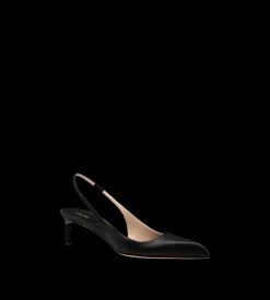 SATIN T SLINGBACK