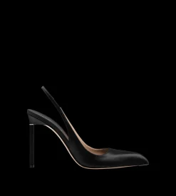 SATIN T SLINGBACK
