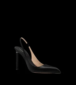 SATIN T SLINGBACK