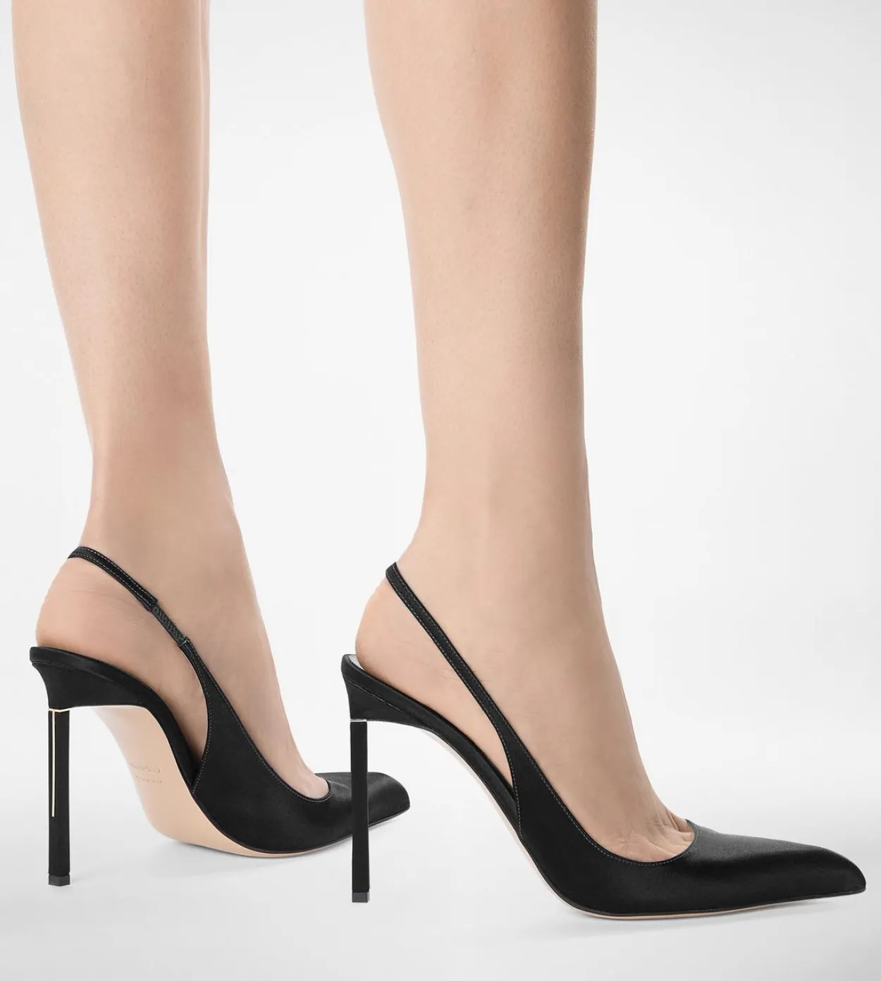 SATIN T SLINGBACK