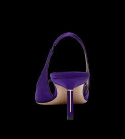 SATIN T SLINGBACK