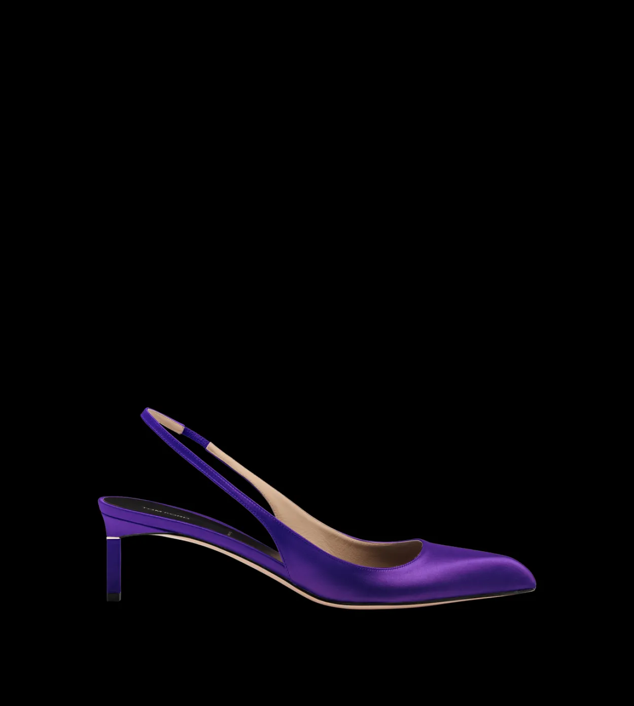 SATIN T SLINGBACK
