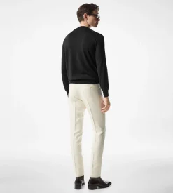 SEAMLESS ALPACA SILK CREW NECK
