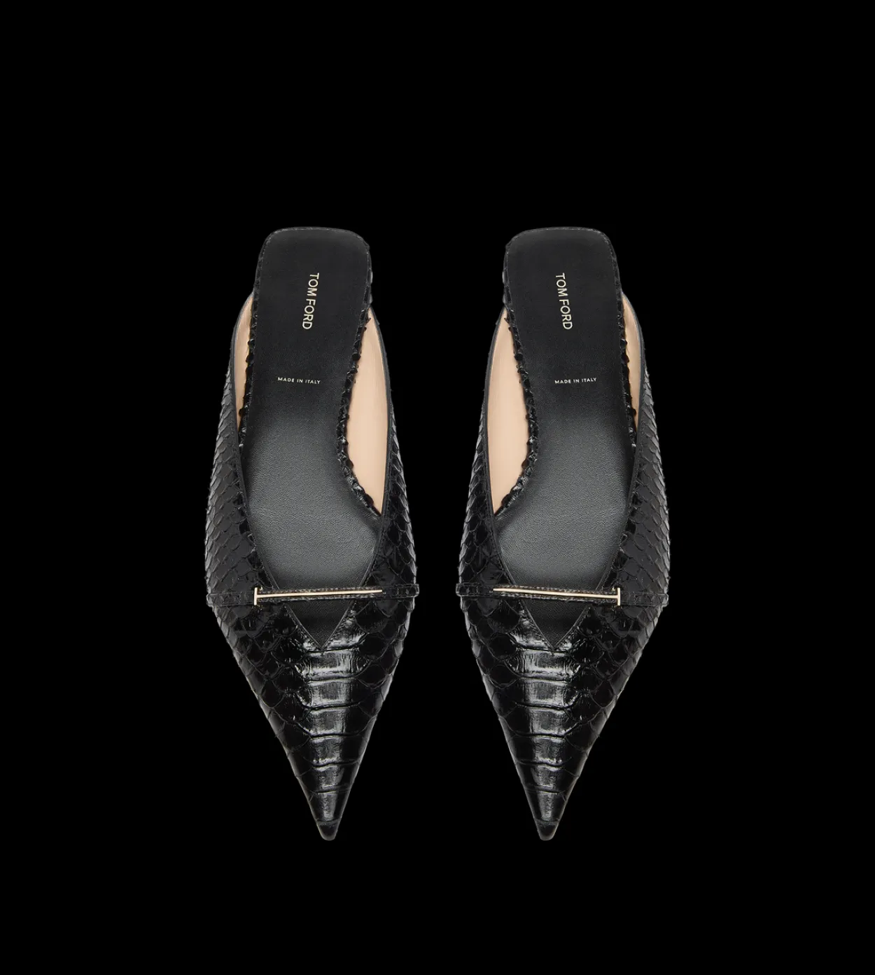 SEMI SHINY PRINTED PYTHON JULIANNE MULE