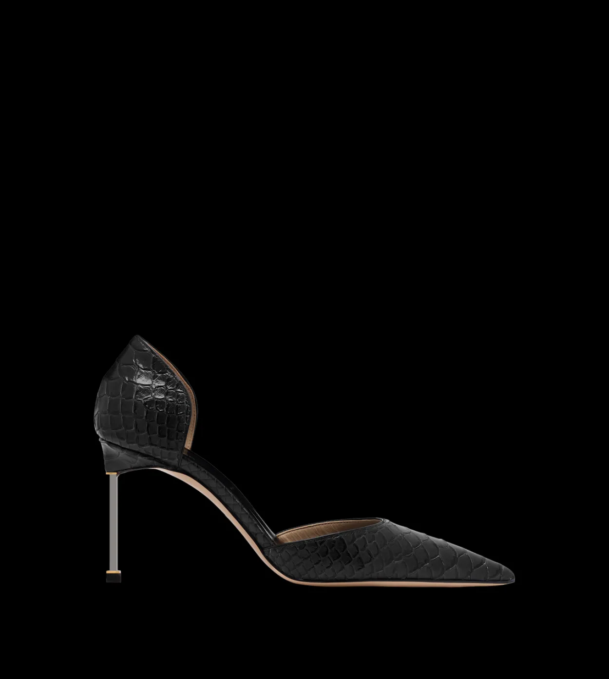 SEMI SHINY PRINTED PYTHON SPIRE D'ORSAY PUMP
