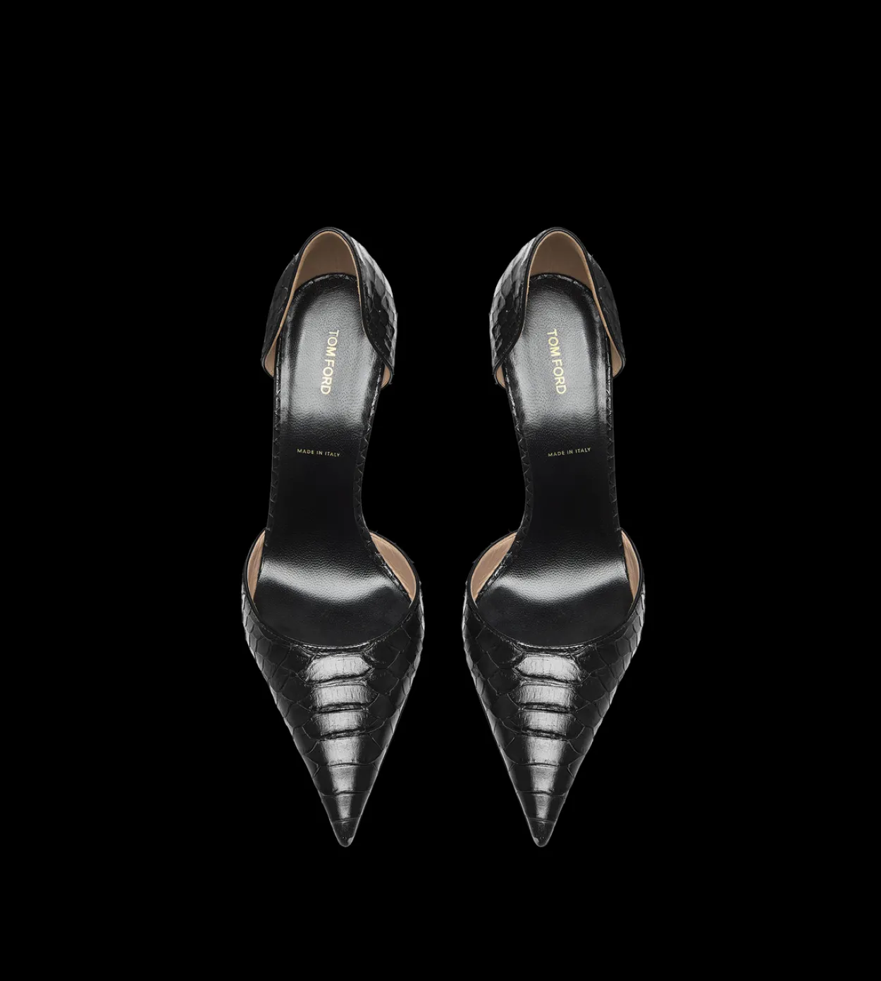 SEMI SHINY PRINTED PYTHON SPIRE D'ORSAY PUMP