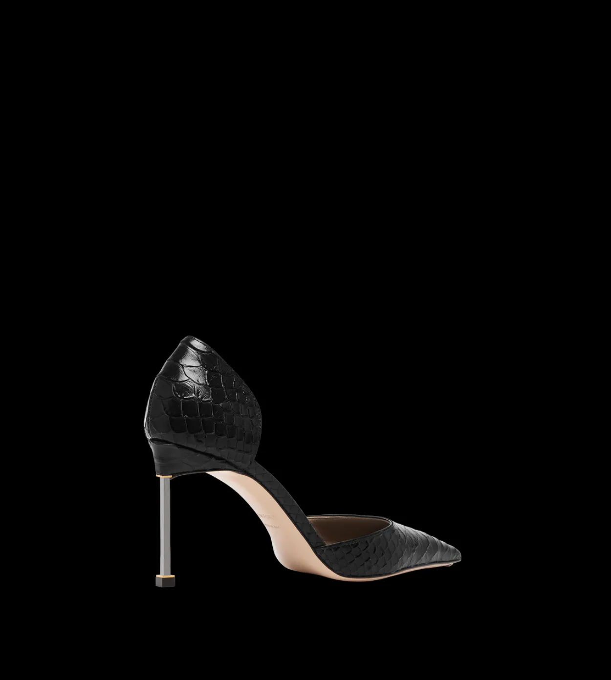 SEMI SHINY PRINTED PYTHON SPIRE D'ORSAY PUMP
