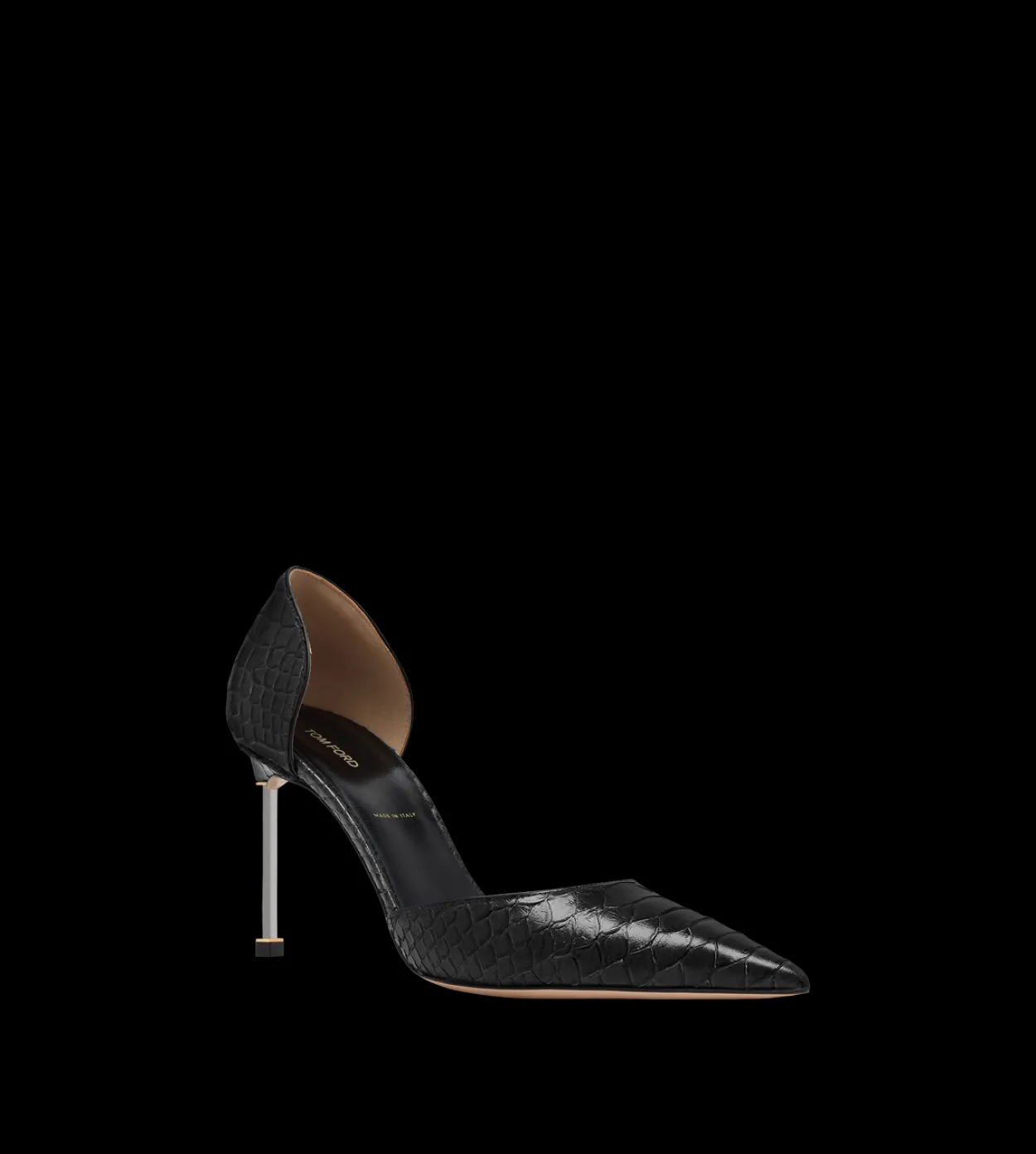 SEMI SHINY PRINTED PYTHON SPIRE D'ORSAY PUMP