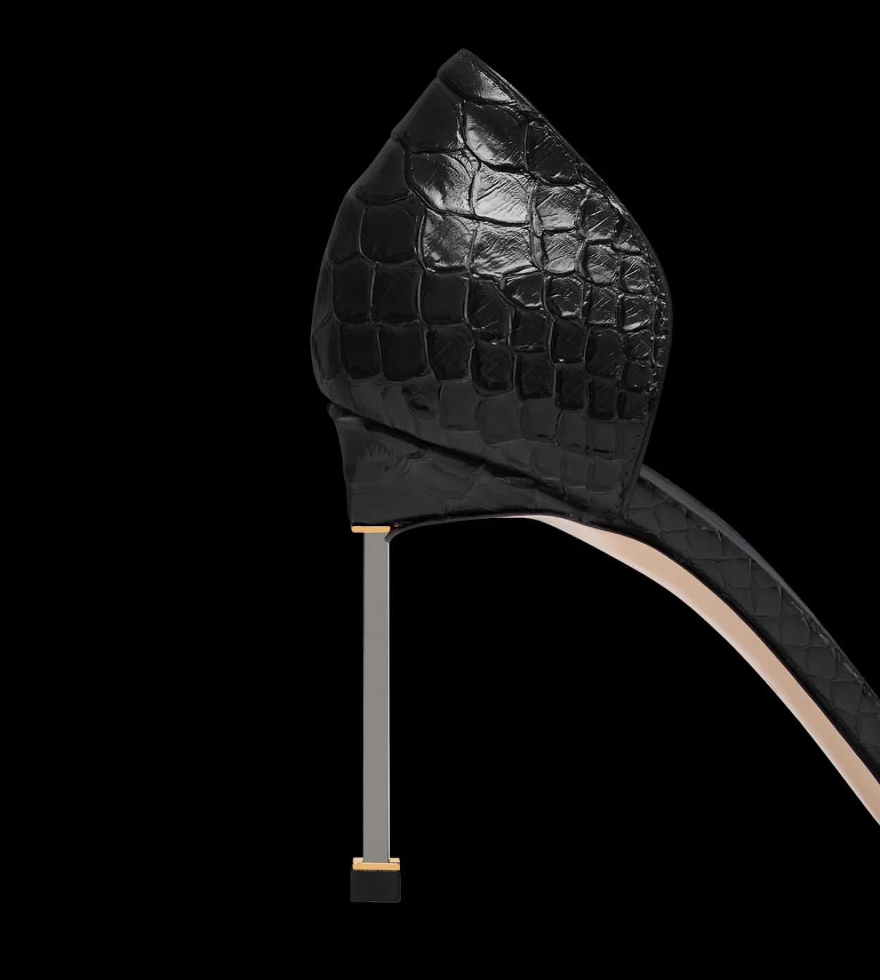 SEMI SHINY PRINTED PYTHON SPIRE D'ORSAY PUMP