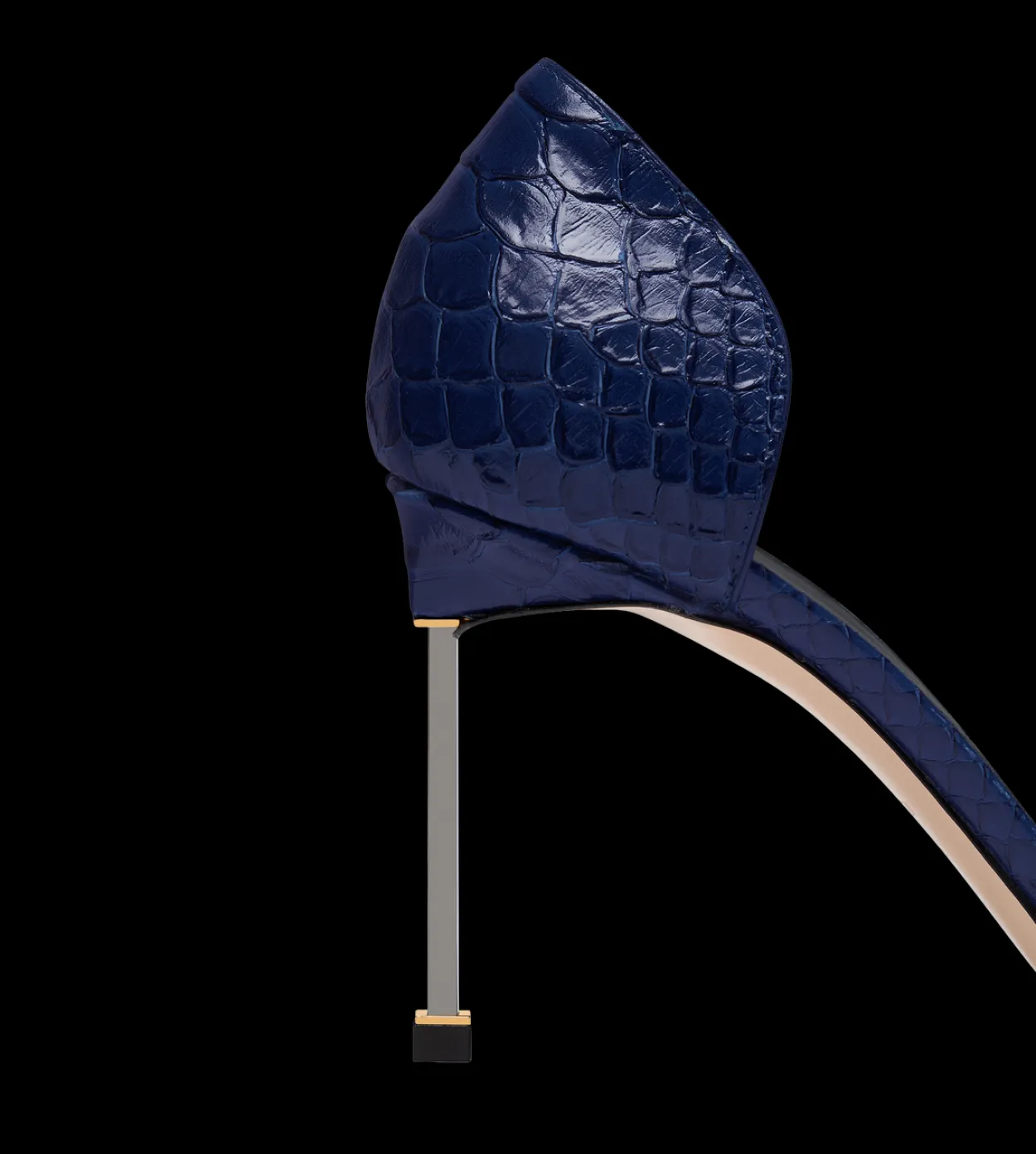 SEMI SHINY PRINTED PYTHON SPIRE D'ORSAY PUMP