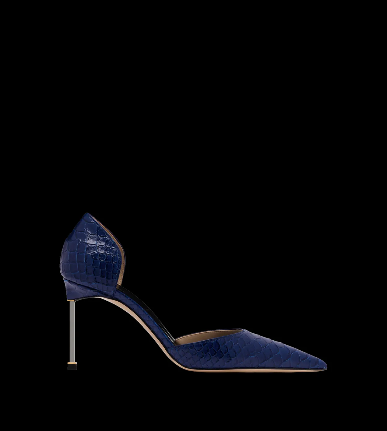 SEMI SHINY PRINTED PYTHON SPIRE D'ORSAY PUMP