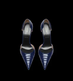 SEMI SHINY PRINTED PYTHON SPIRE D'ORSAY PUMP