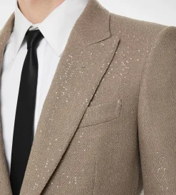SEQUINED LIGHT BOUCLÈ JACKET
