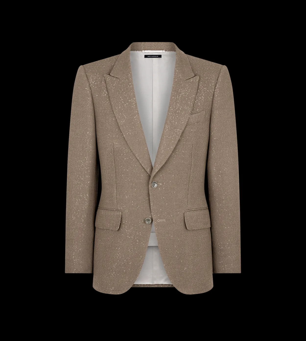 SEQUINED LIGHT BOUCLÈ JACKET