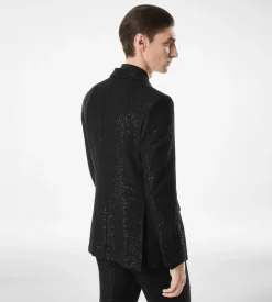 SEQUINED LIGHT BOUCLÈ JACKET