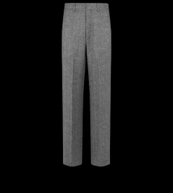 SHARKSKIN HERRINGBONE DOUBLE SPLITTABLE PANT
