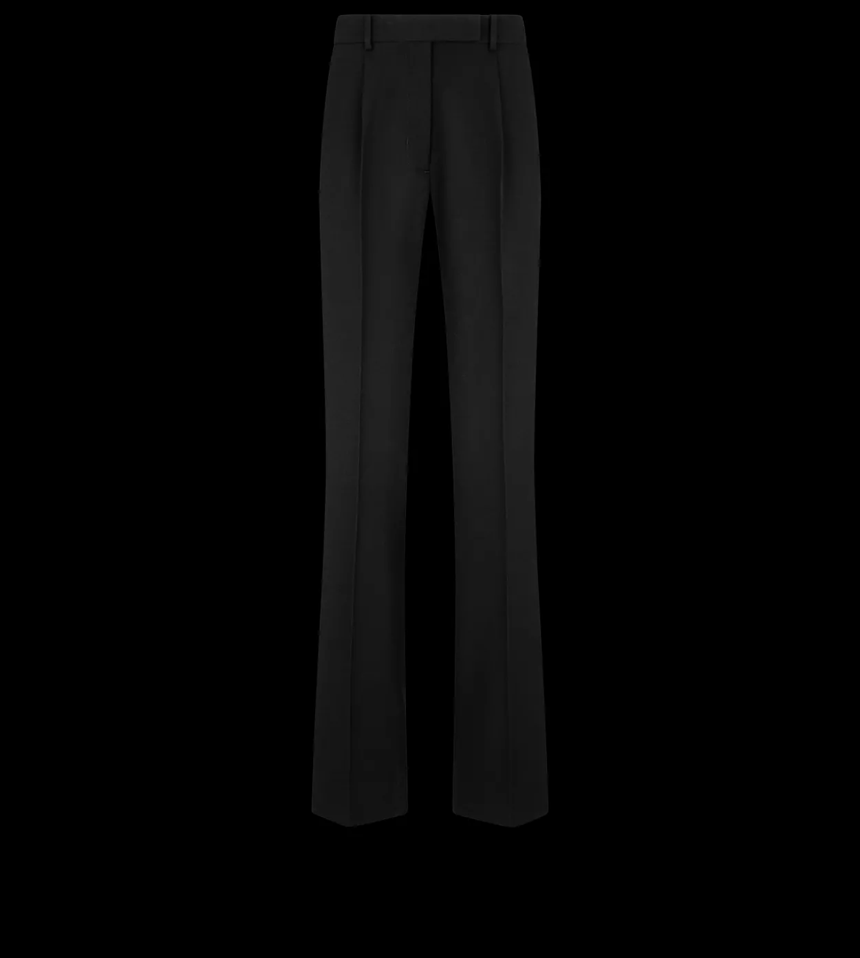 SHARP GRAIN DE POUDRE RELAXED PLEATED STRAIGHT PANTS