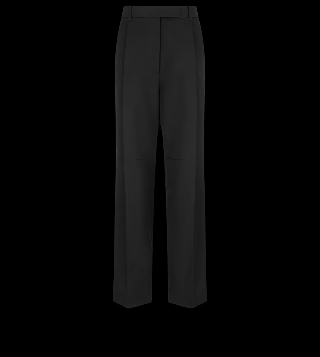 SHARP WOOL PLEATED PANTS