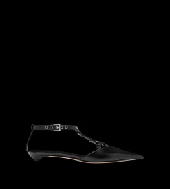 SHINY LEATHER BOUND BALLERINA