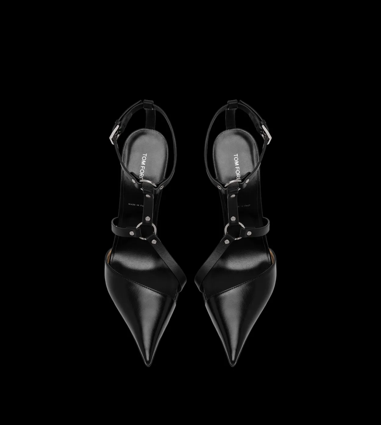SHINY LEATHER BOUND PUMP