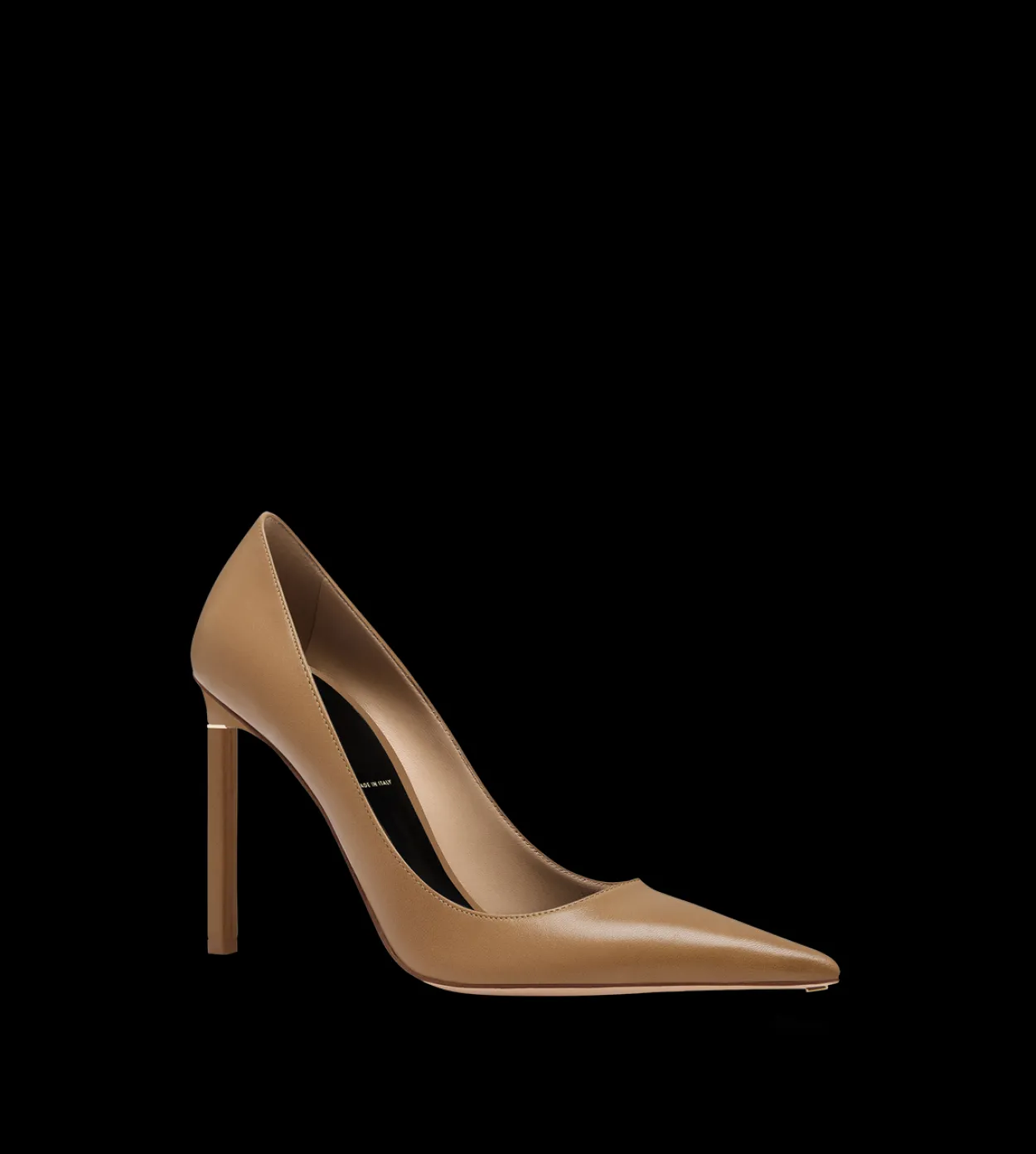SHINY LEATHER T PUMP