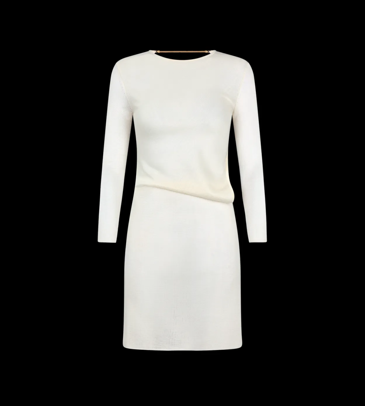 SHORT DRESS WITH CUT OUT AND CHAIN CLOSURE