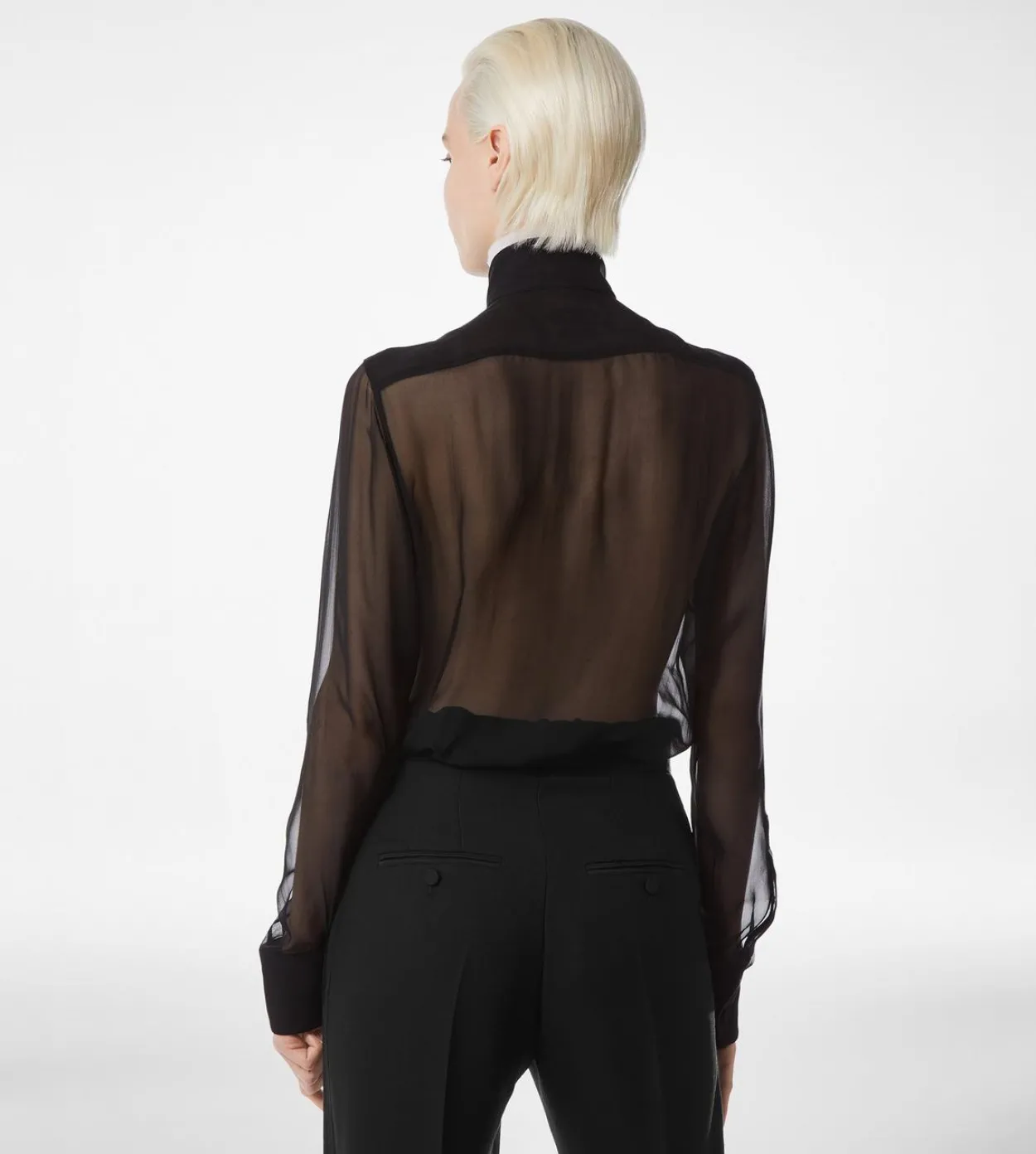 SILK CHIFFON SHIRT