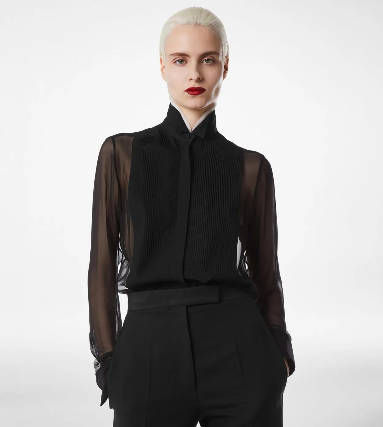 SILK CHIFFON SHIRT