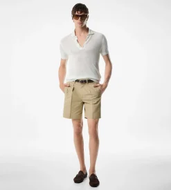 SILK COTTON MESH POLO