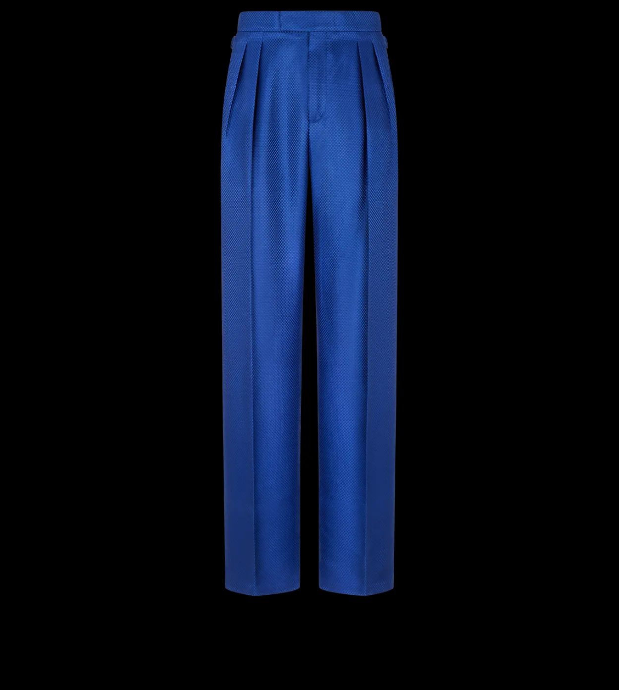SILK GRAND HOPSACK DOUBLE PLEAT PANT