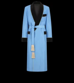 SILK JACQUARD SHAWL COLLAR ROBE